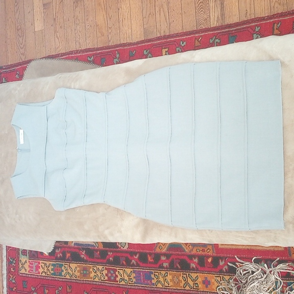 LDS 4 P Calvin Klein Grey Midi  Business OR Semi Cocktail Dress SHARP LOOK!!